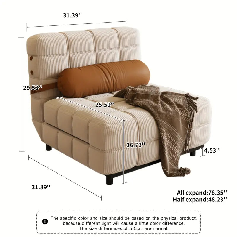 Compact & Cozy: The Modern Foldable Sofa That Adapts to You